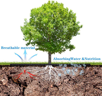 4 Pack 32.3 Inch Non-Woven Tree Mulch Ring - Degradable Tree Protector Mat, Reusable Tree Weed Barrier Mat V1258-DP02-WO-770