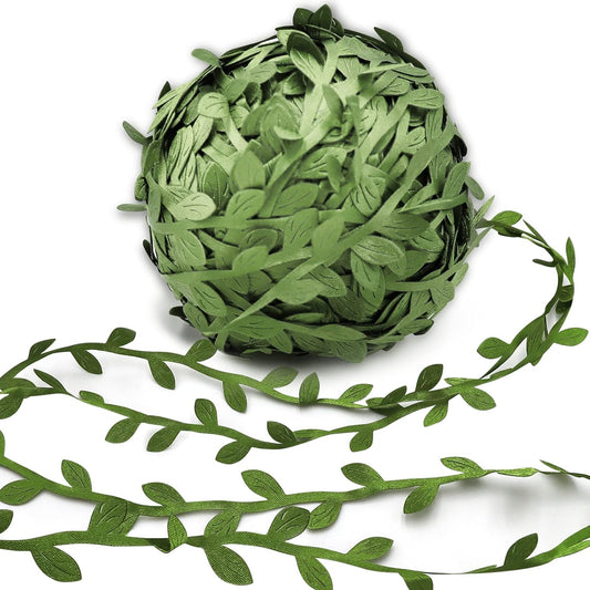 269ft Leaf Ribbon, Artificial Vines Leaf String Trim Ribbon - for Baby Shower, Jungle Wild Botanical V1258-DP02-WO-773