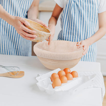 2 Pcs Bread Proofing Basket Cloth Liner Baking Dough Basket Cover Natural Rattan Banneton Proofing Cloth for V1258-DP02-WO-817