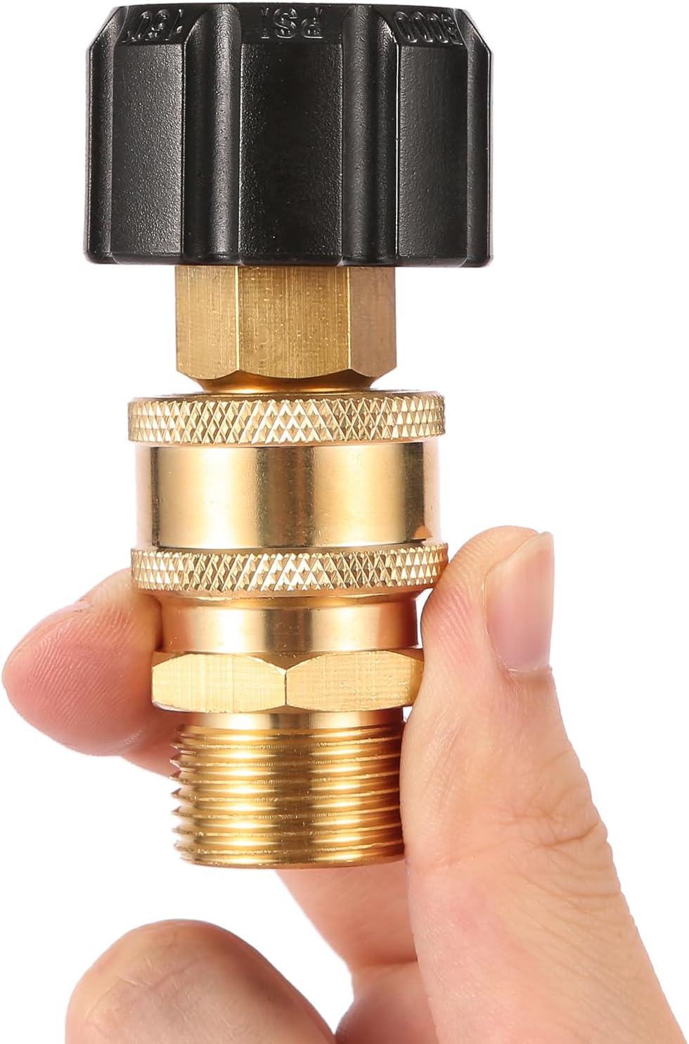 Pressure Washer Quick Connect Fittings, Quick Connect Kit M22 14mm to 3/8 Inch, 2 Pieces V1258-DP02-WO-851