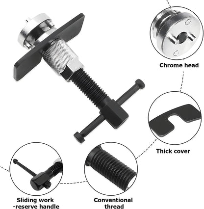 Car Brake Piston Wind Back Tool, 3pcs/Set Brake Caliper Piston Rewind Tool, Auto Rear Brake Pad Wind Back V1258-DP02-WO-857