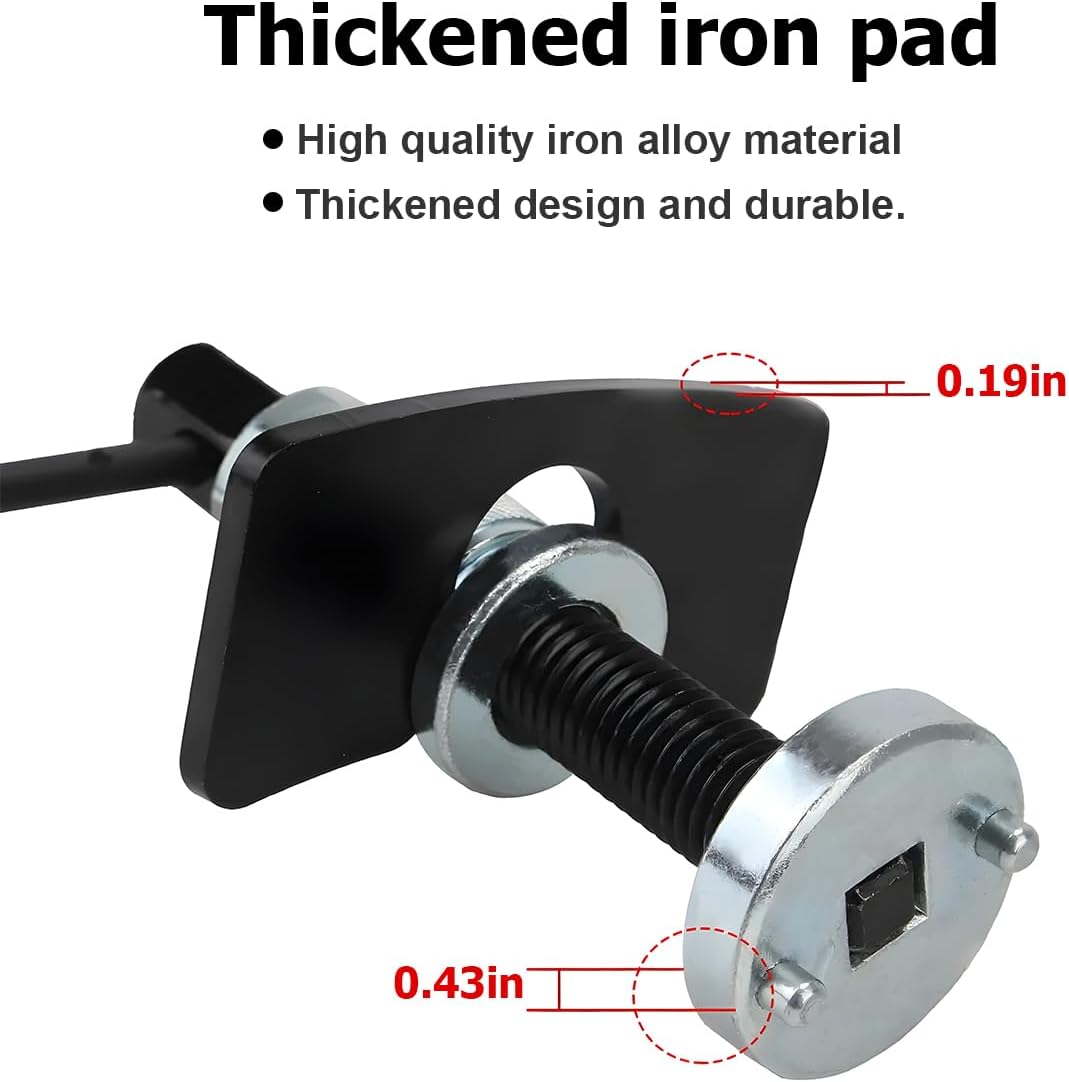 Car Brake Piston Wind Back Tool, 3pcs/Set Brake Caliper Piston Rewind Tool, Auto Rear Brake Pad Wind Back V1258-DP02-WO-857