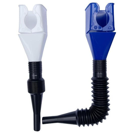 Funnels for Automotive Use,2pcs Retractable Auto Fuel Funnel for Oil Change,Filling Water,Gasoline,Coolant in V1258-DP02-WO-869