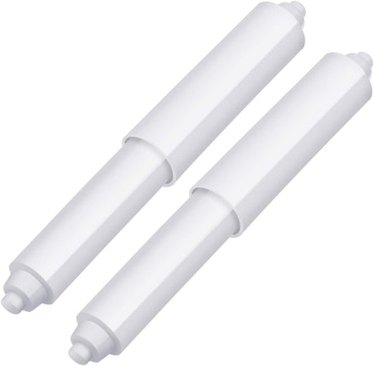 2 Pcs Universal Toilet Paper Holder Replacement Rod Spring Loaded Plastic Retractable Paper Replacement Rod V1258-DP02-WO-873