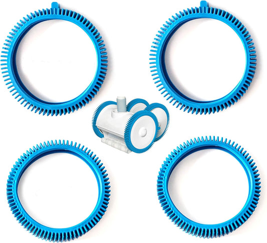 Pool Cleaner Front Tire and Rear Tire Combo Kit, Compatible with Poolvergnuegen Super Hump 896584000-143 and V1258-DP02-WO-879