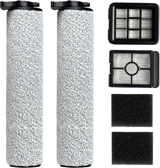 Replacement Brush Roller and HEPA Filters Kit Compatible with Bissell Crosswave HF3 Cordless Wet/Dry Vacuum V1258-DP02-WO-881