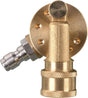 Pivoting Coupler for Pressure Washer Tips, Gutter Cleaner Attachment, 1/4 Inch Quick Disconnect, 240 Degree, V1258-DP02-WO-892