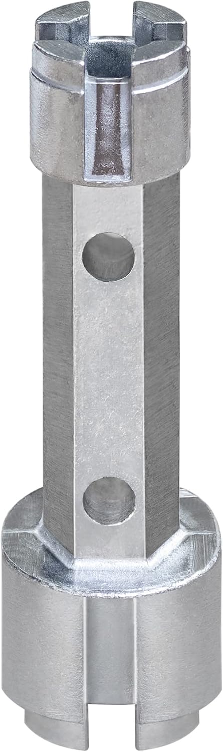 Tub Drain Remover Wrench Removal Tool Dual Ended Dumbell for Bath Drains Heavy Duty Aluminum V1258-DP02-WO-901