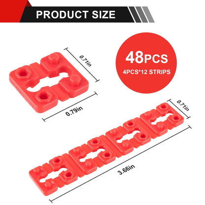 Outlet Spacers for Electrical Box, 48 PCS Spacers for Box Extender Kit, Plastic Wall Plate Spacer, Tile V1258-DP02-WO-908