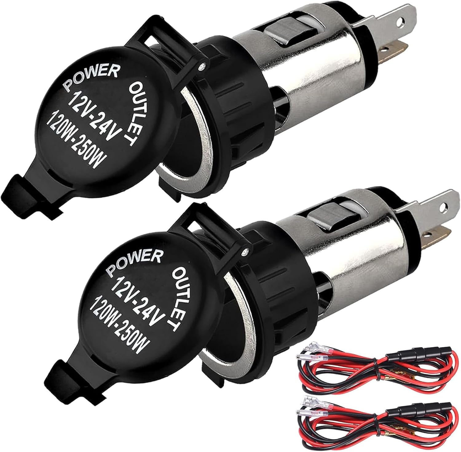 Cigarette Lighter Socket, DC 12V Car Cigarette Lighter,12 Volt Female Power Outlet Socket Replacement with V1258-DP02-WO-922