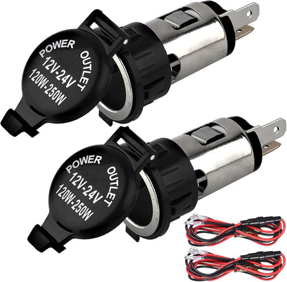 Cigarette Lighter Socket, DC 12V Car Cigarette Lighter,12 Volt Female Power Outlet Socket Replacement with V1258-DP02-WO-922