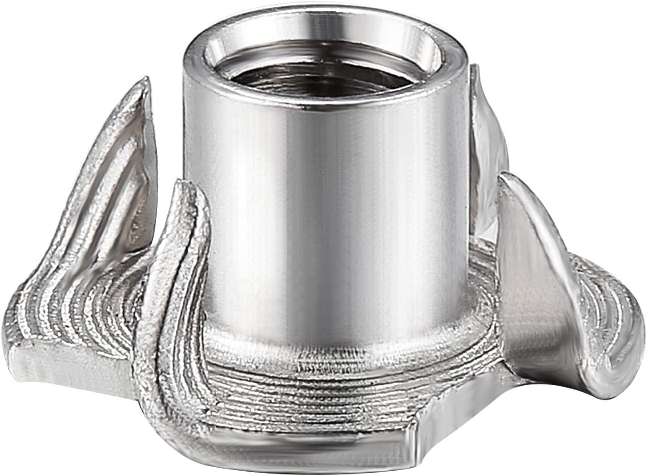 100pcs 1/4"-20 T-nut 304 Stainless Steel Four-jaw - for Home, Hotel Outdoor Threaded Insertion V1258-DP02-WO-931