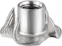100pcs 1/4"-20 T-nut 304 Stainless Steel Four-jaw - for Home, Hotel Outdoor Threaded Insertion V1258-DP02-WO-931
