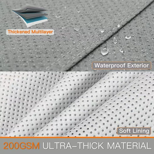 Heavy Duty Jeep 2dr Car Cover, Custom Fit Jeep Wrangler 2 Door CJ YJ JK JL Waterproof All Weather for V1258-DP02-WO-94