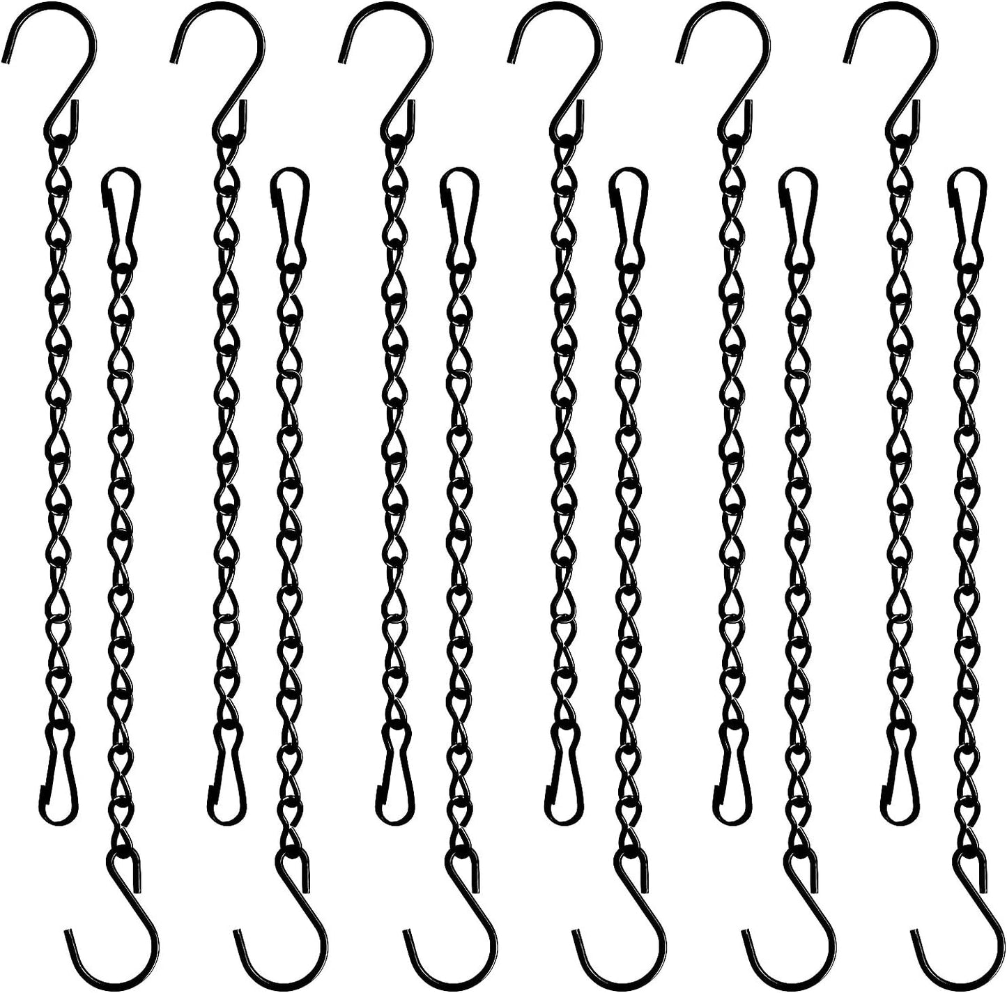 12 Pack 9.5 Inch Hanging Chain for Bird Feeders, Planters, Lanterns, Wind Chimes, Billboards, Chalkboards and V1258-DP02-WO-955