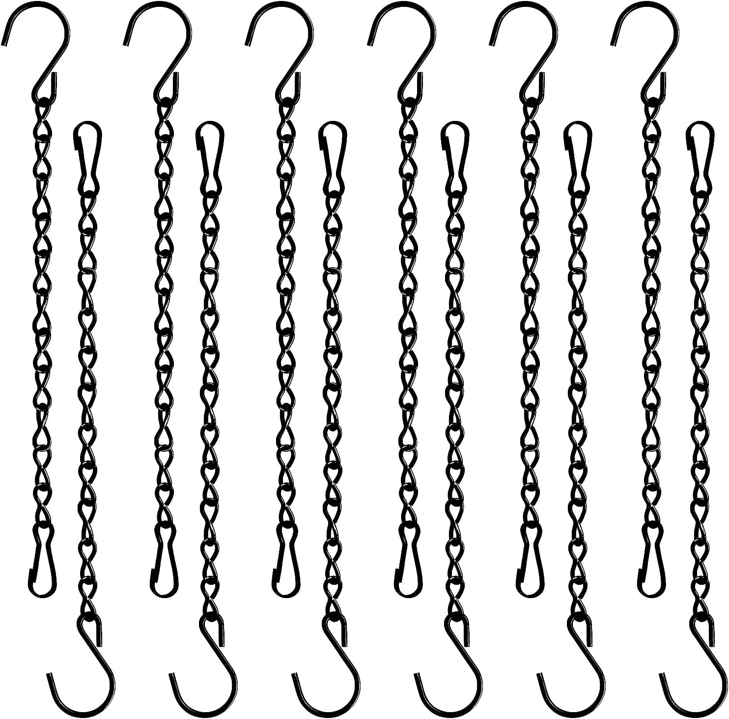 12 Pack 9.5 Inch Hanging Chain for Bird Feeders, Planters, Lanterns, Wind Chimes, Billboards, Chalkboards and V1258-DP02-WO-955