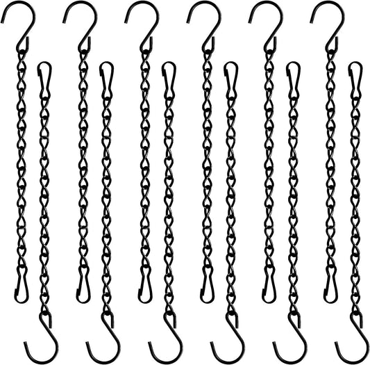 12 Pack 9.5 Inch Hanging Chain for Bird Feeders, Planters, Lanterns, Wind Chimes, Billboards, Chalkboards and V1258-DP02-WO-955
