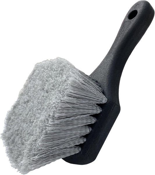 Wheel & Tire Brush for Car Rim, Soft Bristle Car Wash Brush, Cleans Tires & Releases Dirt and Road Grime, V1258-DP02-WO-967