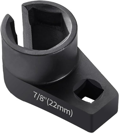 Offset O2 Sensor Socket, 7/8-Inch (22mm) with 3/8-Inch Drive, Universal Fit for Vehicle Oxygen Sensor Removal V1258-DP02-WO-980