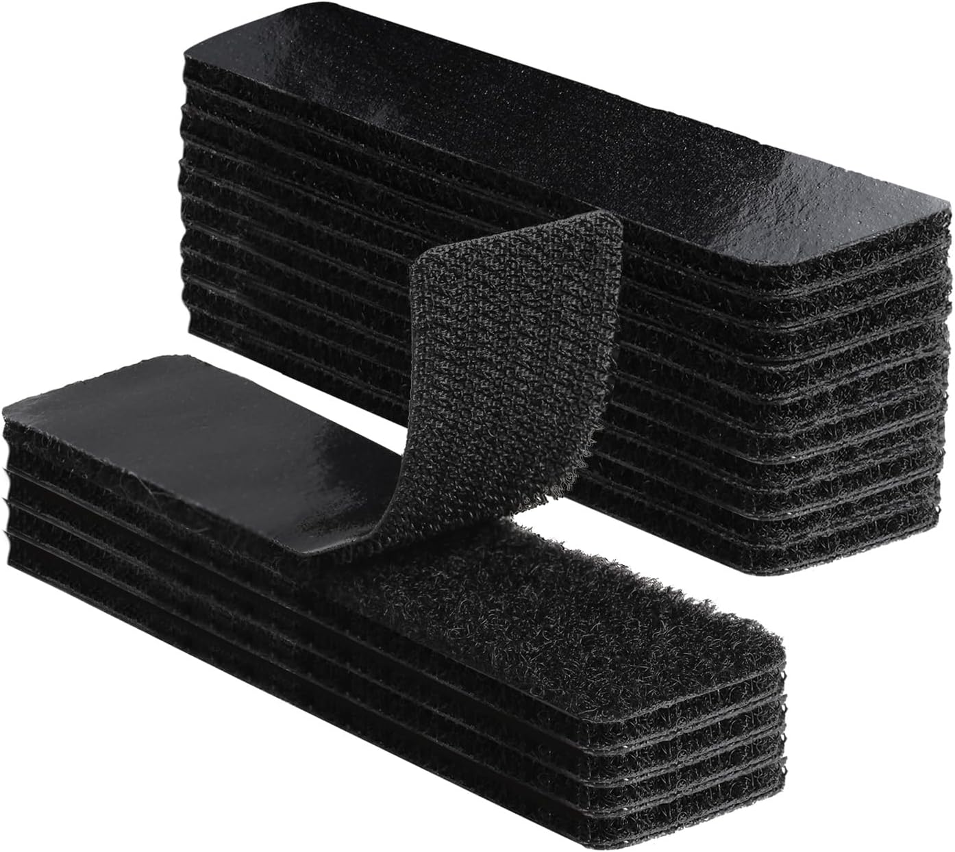 20 Sets 1x4 Inch Hook and Loop Fastener Strips with Adhesive Heavy Duty Double Sided Sticky Picture Hanging V1258-DP02-WO-998