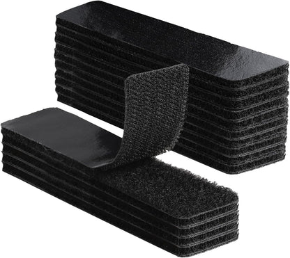20 Sets 1x4 Inch Hook and Loop Fastener Strips with Adhesive Heavy Duty Double Sided Sticky Picture Hanging V1258-DP02-WO-998