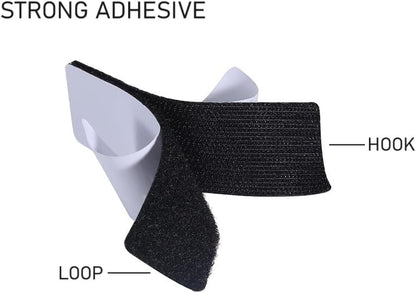 20 Sets 1x4 Inch Hook and Loop Fastener Strips with Adhesive Heavy Duty Double Sided Sticky Picture Hanging V1258-DP02-WO-998