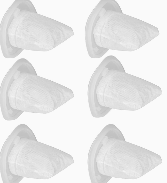 6-Pack Replacement Filter Compatible with BLACK+DECKER HNVCF10 Vacuum Cleaner - Washable Reusable Foam Filter V1258-DROP002-FILTER-01-6PACK