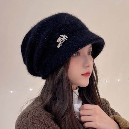 Ribbed Knit Beanie Hat - Winter Warm Skull Cap for Men Women - High Quality Acrylic Close Fit Casual Cuffed V1258-DROP002-HAT-04-BLK