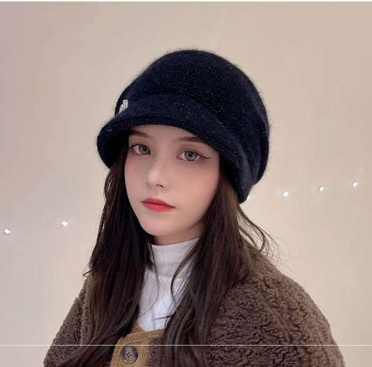 Ribbed Knit Beanie Hat - Winter Warm Skull Cap for Men Women - High Quality Acrylic Close Fit Casual Cuffed V1258-DROP002-HAT-04-BLK