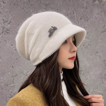 Ribbed Knit Beanie Hat - Winter Warm Skull Cap for Men Women - High Quality Acrylic Close Fit Casual Cuffed V1258-DROP002-HAT-04-WHT