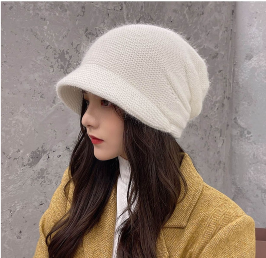 Ribbed Knit Beanie Hat - Winter Warm Skull Cap for Men Women - High Quality Acrylic Close Fit Casual Cuffed V1258-DROP002-HAT-04-WHT