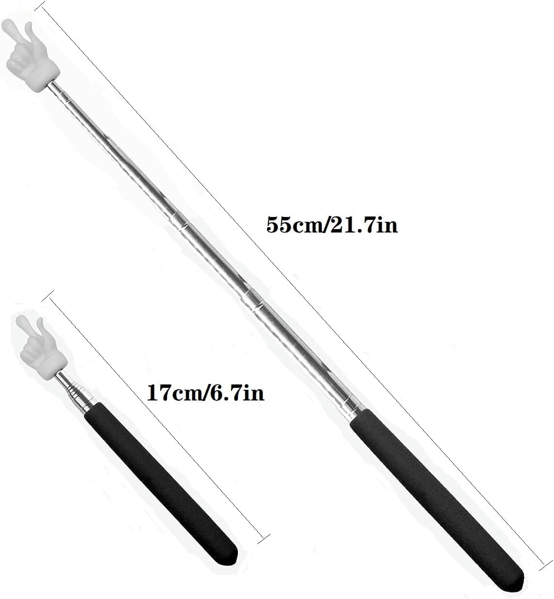 Teacher Pointer Sticks Finger,Pointer for Classroom,Telescoping Hand Pointer, Retractable Classroom Fingers V1259-DP01-A-1031