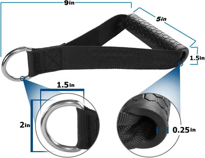 Exercise Cable Handles,Cable Machine Attachment Handles Compatible with Machines,Super Strong Nylon Webbing V1259-DP01-A-1039