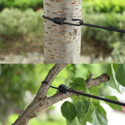 Portable Travel Clothesline, Adjustable Elastic Camping Retractable Clothesline with 12pcs Clips for Outdoor V1259-DP01-A-1043