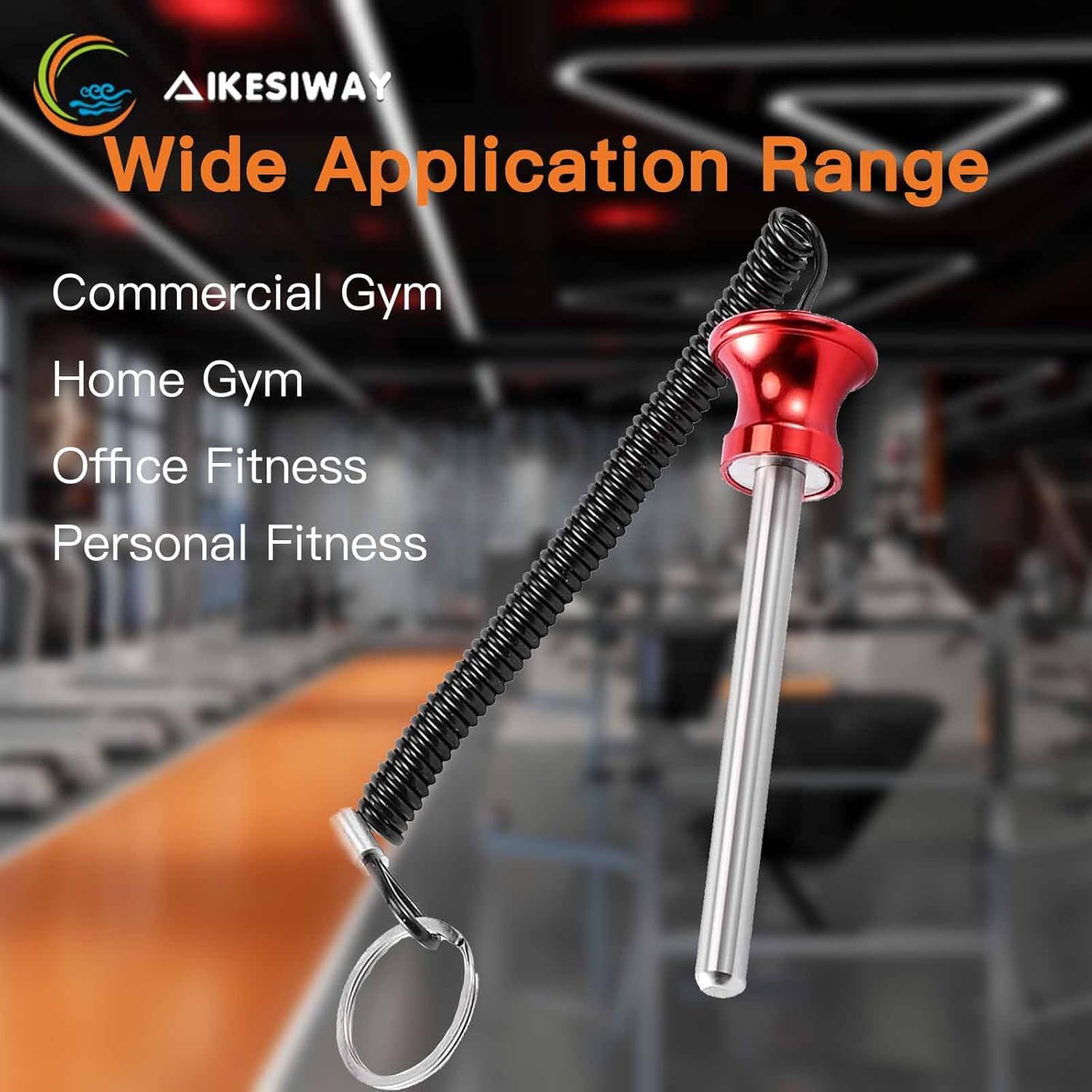 Universal Magnetic Weight Stack Pin with Pull Rope - Heavy Duty Gym for Machines | Commercial & Home V1259-DP01-A-1051