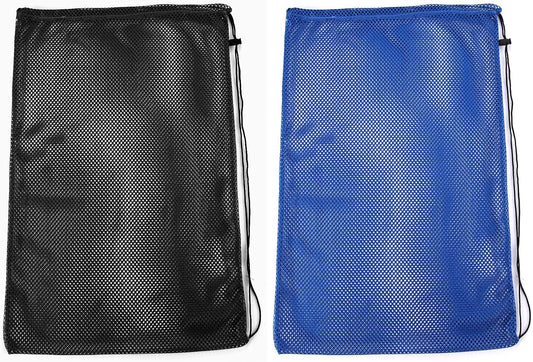 2 Packs Mesh Gear Bag for Snorkel Equipment, Oversized 18" x 27" Dive Scuba Diving Backpack Snorkeling, Fins, V1259-DP01-A-1060