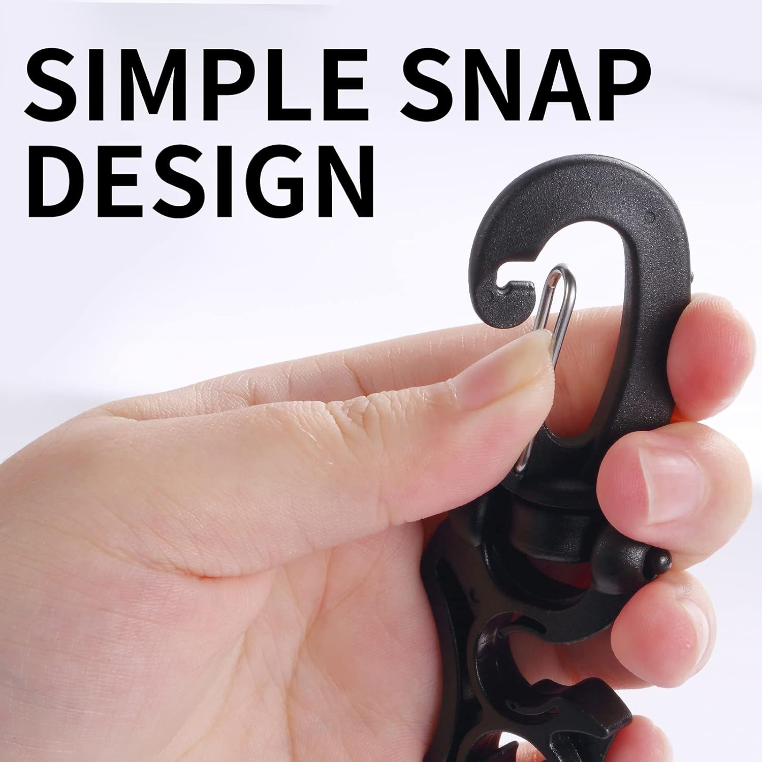 2 Packs Scuba Hose Clip Diving Holder Clip, Double BCD Dive with Snap Hook Buckle for Snorkeling Accessories V1259-DP01-A-1066