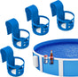 Poolside Cup Holder for Above Ground Pools, Pool Drink Holders Party ONLY FITS 2 Inch or Less Round Top Bar V1259-DP01-A-1074