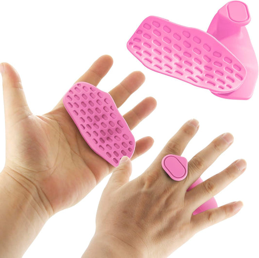 Weight Lifting Grips - Rubber Anti-Slip Workout Grips, Ergonomics Hand Protector Gloves for Gym Training and V1259-DP01-A-1078