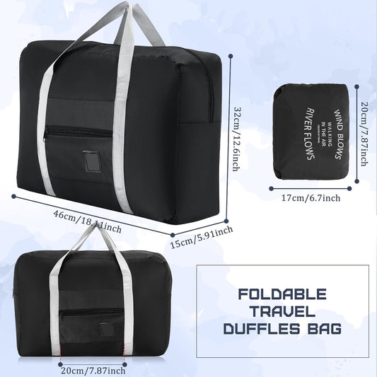 12 Pcs Foldable Travel Bags Bulk Duffel Waterproof Lightweight Carry on for Sports Gym Weekender Outing V1259-DP01-A-1086
