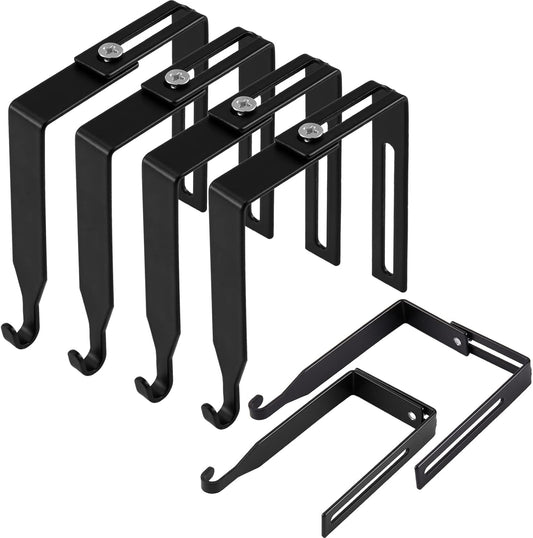 4 Pcs Adjustable Cubicle Hanger Universal Partition Metal Hooks Door Hanger, Adjusted to Fit Panels with 1 V1259-DP01-A-1097