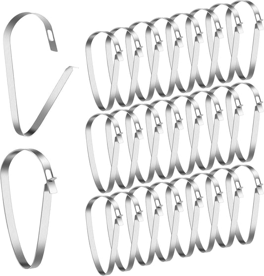 30 Pcs Real Estate Sign Rider Clips Hanging Stainless Steel for Posts Open House Plaque V1259-DP01-A-1102