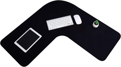 L Shaped Desk Mat Corner Mouse Pad Waterproof Large Rubber for Office Home Curved Keyboard Gaming Setup V1259-DP01-A-1118