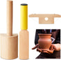 3 Pieces Pottery Clay Tools Set Includes Wooden Paddles Sculpture Pad Bevel Cutter for Angle Cutting Tool V1259-DP01-A-1209