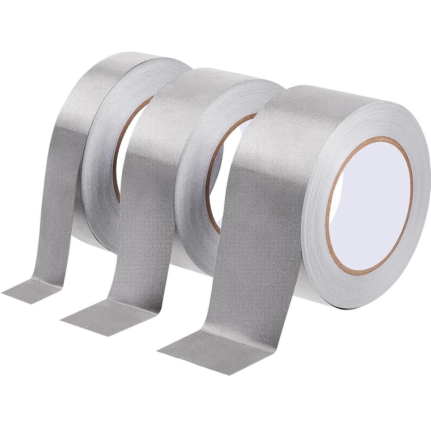 3 Roll Double Conductive Fabric Tape Cloth Adhesive Roll(1in x 100ft, 1.5in 2in 100ft) 1in 100ft V1259-DP01-A-1218