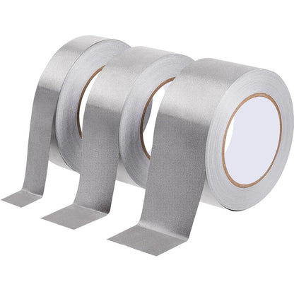 3 Roll Double Conductive Fabric Tape Cloth Adhesive Roll(1in x 100ft, 1.5in 2in 100ft) 1in 100ft V1259-DP01-A-1218