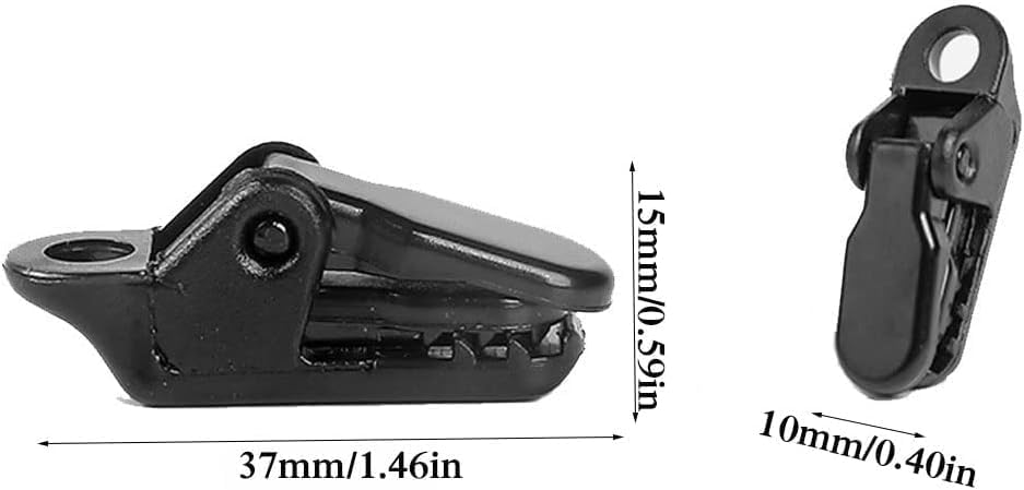 20pcs Small Tarp Clips Duty Lock Grip, Tent Awning Clamp For V1259-DP01-A-1222