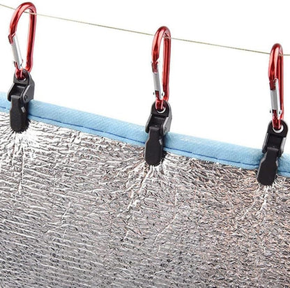 20pcs Small Tarp Clips Duty Lock Grip, Tent Awning Clamp For V1259-DP01-A-1222