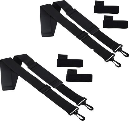Fishing Rod Carry Strap, Sling Band Adjustable Shoulder Belt Tackle Holder, Nylon (2) V1259-DP01-A-1225