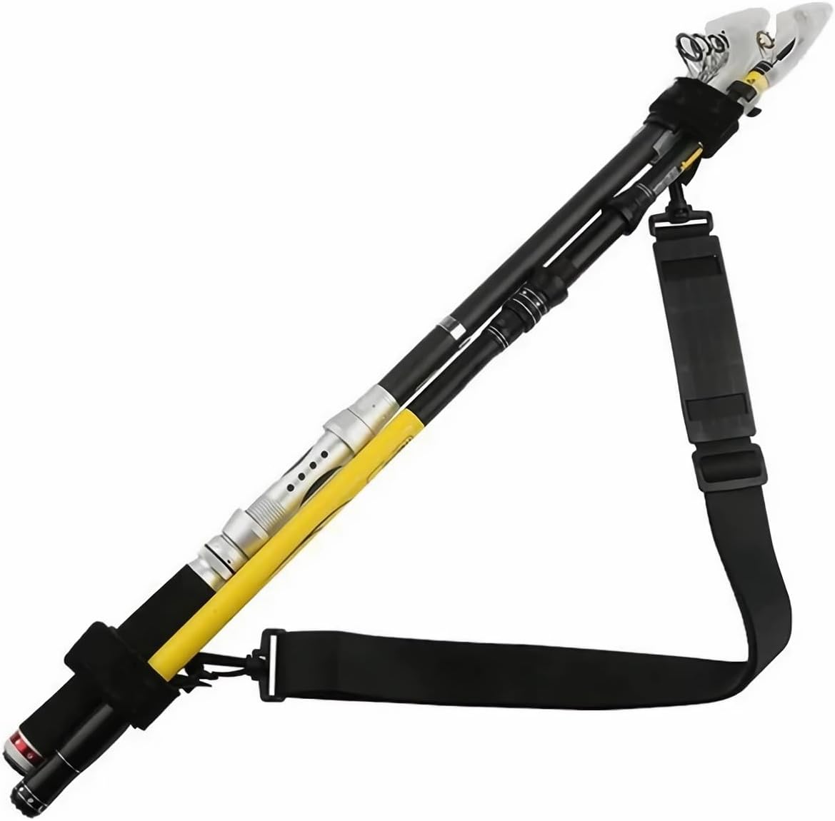 Fishing Rod Carry Strap, Sling Band Adjustable Shoulder Belt Tackle Holder, Nylon (2) V1259-DP01-A-1225